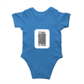 Baby Romper | 0-12 Months Regular Fit | 180 GSM Bio-Washed Cotton Blend | Double Stitched, Pre-Shrunk | Unisex | Personalized | DTF | Typographic | Design | Everyday | Confident - back - Orchid Blue - mockup 2