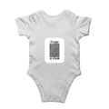 Baby Romper | 0-12 Months Regular Fit | 180 GSM Bio-Washed Cotton Blend | Double Stitched, Pre-Shrunk | Unisex | Personalized | DTF | Typographic | Design | Everyday | Confident - back - White - mockup 2