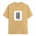 Men's Classic Crew T-Shirt | Regular Fit | 180 GSM Bio-Washed Cotton | DTF Print Ready | Pre-Shrunk, Durable | Personalized | DTF | Typographic | Design | Everyday | Confident - front - Beige - mockup 1