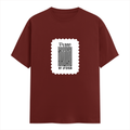 Men's Classic Crew T-Shirt | Regular Fit | 180 GSM Bio-Washed Cotton | DTF Print Ready | Pre-Shrunk, Durable | Personalized | DTF | Typographic | Design | Everyday | Confident - front - Brick Red - mockup 1