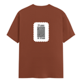 Men's Classic Crew T-Shirt | Regular Fit | 180 GSM Bio-Washed Cotton | DTF Print Ready | Pre-Shrunk, Durable | Personalized | DTF | Typographic | Design | Everyday | Confident - back - Copper - mockup 2