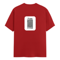 Men's Classic Crew T-Shirt | Regular Fit | 180 GSM Bio-Washed Cotton | DTF Print Ready | Pre-Shrunk, Durable | Personalized | DTF | Typographic | Design | Everyday | Confident - back - Red - mockup 2