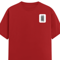 Men's Classic Crew T-Shirt | Regular Fit | 180 GSM Bio-Washed Cotton | DTF Print Ready | Pre-Shrunk, Durable | Personalized | DTF | Typographic | Design | Everyday | Confident - left pocket - Red - mockup 3
