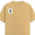 Men's Classic Crew T-Shirt | Regular Fit | 180 GSM Bio-Washed Cotton | DTF Print Ready | Pre-Shrunk, Durable | Personalized | DTF | Typographic | Design | Everyday | Confident - right pocket - Beige - mockup 4