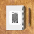 NotePad | A5 Size | Digital Print | 120 Pages | Unisex | Personalized | Typographic | Design | Everyday | Confident - back - White - mockup 2