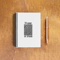 NotePad | A5 Size | Digital Print | 120 Pages | Unisex | Personalized | Typographic | Design | Everyday | Confident - front_3 - White - mockup 5