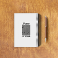 NotePad | A5 Size | Digital Print | 120 Pages | Unisex | Personalized | Typographic | Design | Everyday | Confident - back_3 - White - mockup 6