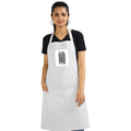 Apron | Onesize Unisex Adult | Cotton DTG Printed | Pockets & Adjustable Straps | Personalized | DTG | Typographic | Design | Everyday | Confident - front - White - mockup 1