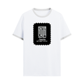 Ringer T-shirt | Unisex Regular Fit | 100% Cotton DTF/DTG | Contrast Rib Neck Bio Washed Pre-Shrunk | Adults | Personalized | DTF | Modern | Leadership | Confidence | Everyday | Calm - front - White Black - mockup 1