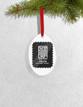 Christmas Ornaments | 3x3-inch | Acrylic UV Printed | Lightweight, Waterproof, Fade-Proof, Satin Ribbon | Unisex Adult | Personalized | Modern | Leadership | Confidence | Everyday | Calm - front_Oval - Oval - mockup 4