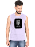 Men's Sleeveless T-Shirt | Regular Fit | 180 GSM Bio-Washed Cotton | Pre-Shrunk, Double Stitched | Men | Personalized | DTF | Modern | Leadership | Confidence | Everyday | Calm - front - Lavender - mockup 1