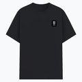 Basic T-Shirt | Unisex Fit, Sizes XS-2XL | 180 GSM Poly-Cotton Blend, DTF Ready | Bio-Wash, Silicon Finish, Durable Stitching | Adults | Personalized | DTF | Modern | Leadership | Confidence | Everyday | Calm - left pocket - Black melange - mockup 3