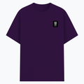 Basic T-Shirt | Unisex Fit, Sizes XS-2XL | 180 GSM Poly-Cotton Blend, DTF Ready | Bio-Wash, Silicon Finish, Durable Stitching | Adults | Personalized | DTF | Modern | Leadership | Confidence | Everyday | Calm - left pocket - Purple - mockup 3