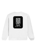 Oversized Sweatshirt | Roomy Relaxed Fit | 400 GSM Cotton Blend | Pre-Shrunk Drop Shoulder | Unisex Adult | Personalized | DTG | Modern | Leadership | Confidence | Everyday | Calm - back - White - mockup 2