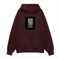 Oversized Hoodie | Unisex Relaxed Fit | 400 GSM Cotton Blend | DTG Printed | Drop Shoulder, Pre-Shrunk | Adults | Personalized | DTG | Modern | Leadership | Confidence | Everyday | Calm - front - Maroon - mockup 1