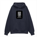 Oversized Hoodie | Unisex Relaxed Fit | 400 GSM Cotton Blend | DTG Printed | Drop Shoulder, Pre-Shrunk | Adults | Personalized | DTG | Modern | Leadership | Confidence | Everyday | Calm - front - Navy Blue - mockup 1