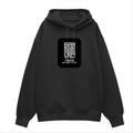 Oversized Hoodie | Relaxed Fit, Drop-Shoulder | 400 GSM Fabric | Warm, Durable | Unisex | Personalized | DTF | Modern | Leadership | Confidence | Everyday | Calm - front - Black - mockup 1