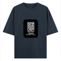 Oversized Standard T-Shirt | Unisex Relaxed Fit | 100% Super Combed Cotton DTG | Soft, Breathable & Durable | Adult | Personalized | DTG | Modern | Leadership | Confidence | Everyday | Calm - front - Navy Blue - mockup 1
