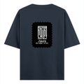 Oversized Standard T-Shirt | Unisex Relaxed Fit | 100% Super Combed Cotton DTG | Soft, Breathable & Durable | Adult | Personalized | DTG | Modern | Leadership | Confidence | Everyday | Calm - back - Navy Blue - mockup 2