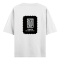 Oversized Standard T-Shirt | Unisex Relaxed Fit | 100% Super Combed Cotton DTG | Soft, Breathable & Durable | Adult | Personalized | DTG | Modern | Leadership | Confidence | Everyday | Calm - back - White - mockup 2