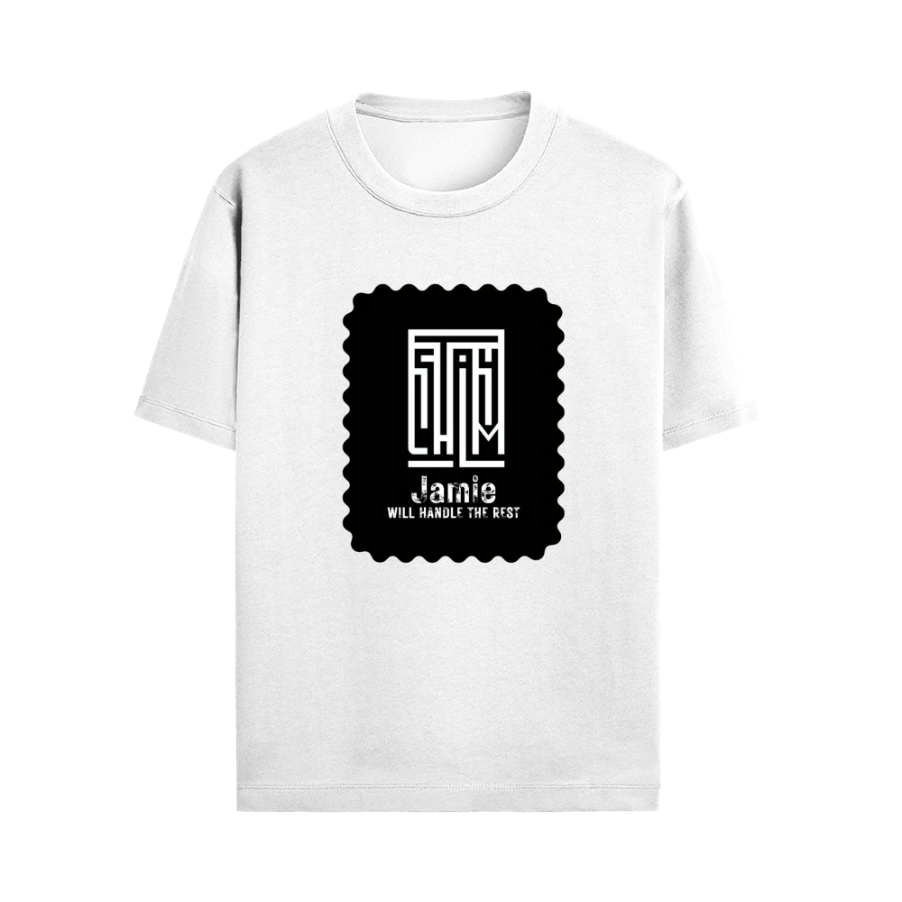 Male Standard Crew T-Shirt | Regular Fit | 100% Cotton DTF Print | Soft, Durable | Men | Personalized | DTF | Modern | Leadership | Confidence | Everyday | Calm - front - White - mockup 1