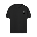 Male Standard Crew T-Shirt | Regular Fit | 100% Cotton DTF Print | Soft, Durable | Men | Personalized | DTF | Modern | Leadership | Confidence | Everyday | Calm - right pocket - Black - mockup 6