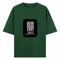 Oversized Classic T-Shirt | Unisex Oversized Fit | 100% Super-Combed Cotton | Pre-Shrunk & Ribbed Neck | Adults | Personalized | DTG | Modern | Leadership | Confidence | Everyday | Calm - front - Bottle Green - mockup 1