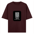 Oversized Classic T-Shirt | Unisex Oversized Fit | 100% Super-Combed Cotton | Pre-Shrunk & Ribbed Neck | Adults | Personalized | DTG | Modern | Leadership | Confidence | Everyday | Calm - front - Maroon - mockup 1