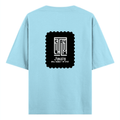 Oversized Classic T-Shirt | Unisex Oversized Fit | 100% Super-Combed Cotton | Pre-Shrunk & Ribbed Neck | Adults | Personalized | DTG | Modern | Leadership | Confidence | Everyday | Calm - back - Baby Blue - mockup 2