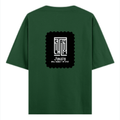 Oversized Classic T-Shirt | Unisex Oversized Fit | 100% Super-Combed Cotton | Pre-Shrunk & Ribbed Neck | Adults | Personalized | DTG | Modern | Leadership | Confidence | Everyday | Calm - back - Bottle Green - mockup 2