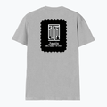 Men's V-Neck T-Shirt | Regular Fit | 180 GSM Bio-Washed Cotton | DTG Print | Durable | Personalized | DTG | Modern | Leadership | Confidence | Everyday | Calm - back - Grey Melange - mockup 2