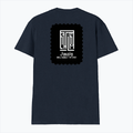 Men's V-Neck T-Shirt | Regular Fit | 180 GSM Bio-Washed Cotton | DTG Print | Durable | Personalized | DTG | Modern | Leadership | Confidence | Everyday | Calm - back - Navy Blue - mockup 2