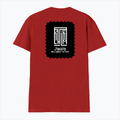 Men's V-Neck T-Shirt | Regular Fit | 180 GSM Bio-Washed Cotton | DTG Print | Durable | Personalized | DTG | Modern | Leadership | Confidence | Everyday | Calm - back - Red - mockup 2