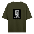 Oversized Classic T-Shirt | Unisex Fit | 100% Super-Combed Cotton | Pre-Shrunk, Double-Stitched | Adults | Personalized | DTF | Modern | Leadership | Confidence | Everyday | Calm - back - Olive Green - mockup 2