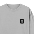 Oversized Classic T-Shirt | Unisex Fit | 100% Super-Combed Cotton | Pre-Shrunk, Double-Stitched | Adults | Personalized | DTF | Modern | Leadership | Confidence | Everyday | Calm - right pocket - Grey Melange - mockup 4