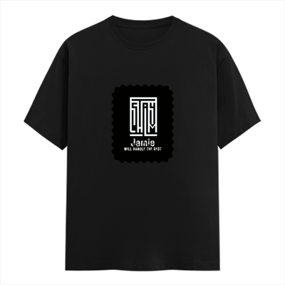 Classic Crew T-Shirt | Men's Regular Fit | 180 GSM Bio-Washed Cotton | DTG Print Ready | Double-Stitched & Ribbed Neck | Personalized | DTG | Modern | Leadership | Confidence | Everyday | Calm - front - Black - mockup 1