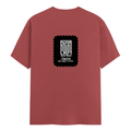 Classic Crew T-Shirt | Men's Regular Fit | 180 GSM Bio-Washed Cotton | DTG Print Ready | Double-Stitched & Ribbed Neck | Personalized | DTG | Modern | Leadership | Confidence | Everyday | Calm - back - Coral - mockup 2