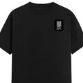 Classic Crew T-Shirt | Men's Regular Fit | 180 GSM Bio-Washed Cotton | DTG Print Ready | Double-Stitched & Ribbed Neck | Personalized | DTG | Modern | Leadership | Confidence | Everyday | Calm - left pocket - Black - mockup 3