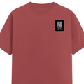 Classic Crew T-Shirt | Men's Regular Fit | 180 GSM Bio-Washed Cotton | DTG Print Ready | Double-Stitched & Ribbed Neck | Personalized | DTG | Modern | Leadership | Confidence | Everyday | Calm - left pocket - Coral - mockup 3