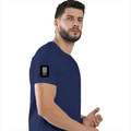 Classic Crew T-Shirt | Men's Regular Fit | 180 GSM Bio-Washed Cotton | DTG Print Ready | Double-Stitched & Ribbed Neck | Personalized | DTG | Modern | Leadership | Confidence | Everyday | Calm - right sleeve - Royal Blue - mockup 6