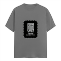 Female Classic Crew T-Shirt | Women's Regular Fit | 180 GSM Bio-Washed Cotton | Double Stitched, Pre-Shrunk | Personalized | DTG | Modern | Leadership | Confidence | Everyday | Calm - front - Charcoal Melange - mockup 1