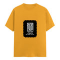 Female Classic Crew T-Shirt | Women's Regular Fit | 180 GSM Bio-Washed Cotton | Double Stitched, Pre-Shrunk | Personalized | DTG | Modern | Leadership | Confidence | Everyday | Calm - front - Golden Yellow - mockup 1