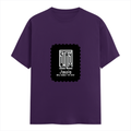 Female Classic Crew T-Shirt | Women's Regular Fit | 180 GSM Bio-Washed Cotton | Double Stitched, Pre-Shrunk | Personalized | DTG | Modern | Leadership | Confidence | Everyday | Calm - front - Purple - mockup 1