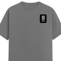Female Classic Crew T-Shirt | Women's Regular Fit | 180 GSM Bio-Washed Cotton | Double Stitched, Pre-Shrunk | Personalized | DTG | Modern | Leadership | Confidence | Everyday | Calm - left pocket - Charcoal Melange - mockup 3