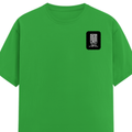 Female Classic Crew T-Shirt | Women's Regular Fit | 180 GSM Bio-Washed Cotton | Double Stitched, Pre-Shrunk | Personalized | DTG | Modern | Leadership | Confidence | Everyday | Calm - left pocket - Flag Green - mockup 3
