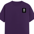 Female Classic Crew T-Shirt | Women's Regular Fit | 180 GSM Bio-Washed Cotton | Double Stitched, Pre-Shrunk | Personalized | DTG | Modern | Leadership | Confidence | Everyday | Calm - left pocket - Purple - mockup 3
