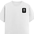 Female Classic Crew T-Shirt | Women's Regular Fit | 180 GSM Bio-Washed Cotton | Double Stitched, Pre-Shrunk | Personalized | DTG | Modern | Leadership | Confidence | Everyday | Calm - left pocket - White - mockup 3