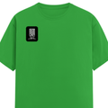 Female Classic Crew T-Shirt | Women's Regular Fit | 180 GSM Bio-Washed Cotton | Double Stitched, Pre-Shrunk | Personalized | DTG | Modern | Leadership | Confidence | Everyday | Calm - right pocket - Flag Green - mockup 4