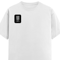Female Classic Crew T-Shirt | Women's Regular Fit | 180 GSM Bio-Washed Cotton | Double Stitched, Pre-Shrunk | Personalized | DTG | Modern | Leadership | Confidence | Everyday | Calm - right pocket - White - mockup 4