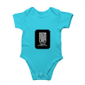 Baby Romper | 0-12 Months Regular Fit | 180 GSM Bio-Washed Cotton Blend | Double Stitched, Pre-Shrunk | Unisex | Personalized | DTF | Modern | Leadership | Confidence | Everyday | Calm - front - SkyBlue - mockup 1